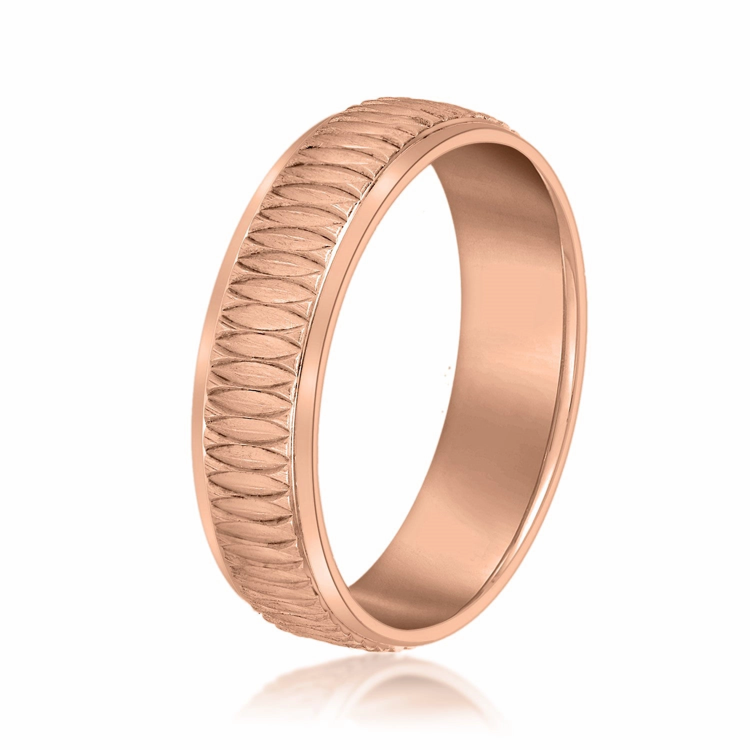Men's Oval Pattern Design Band
