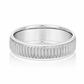Men's Oval Pattern Design Band