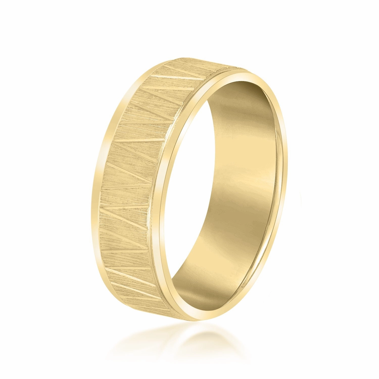 Men's Patterned Minimalist Design Band