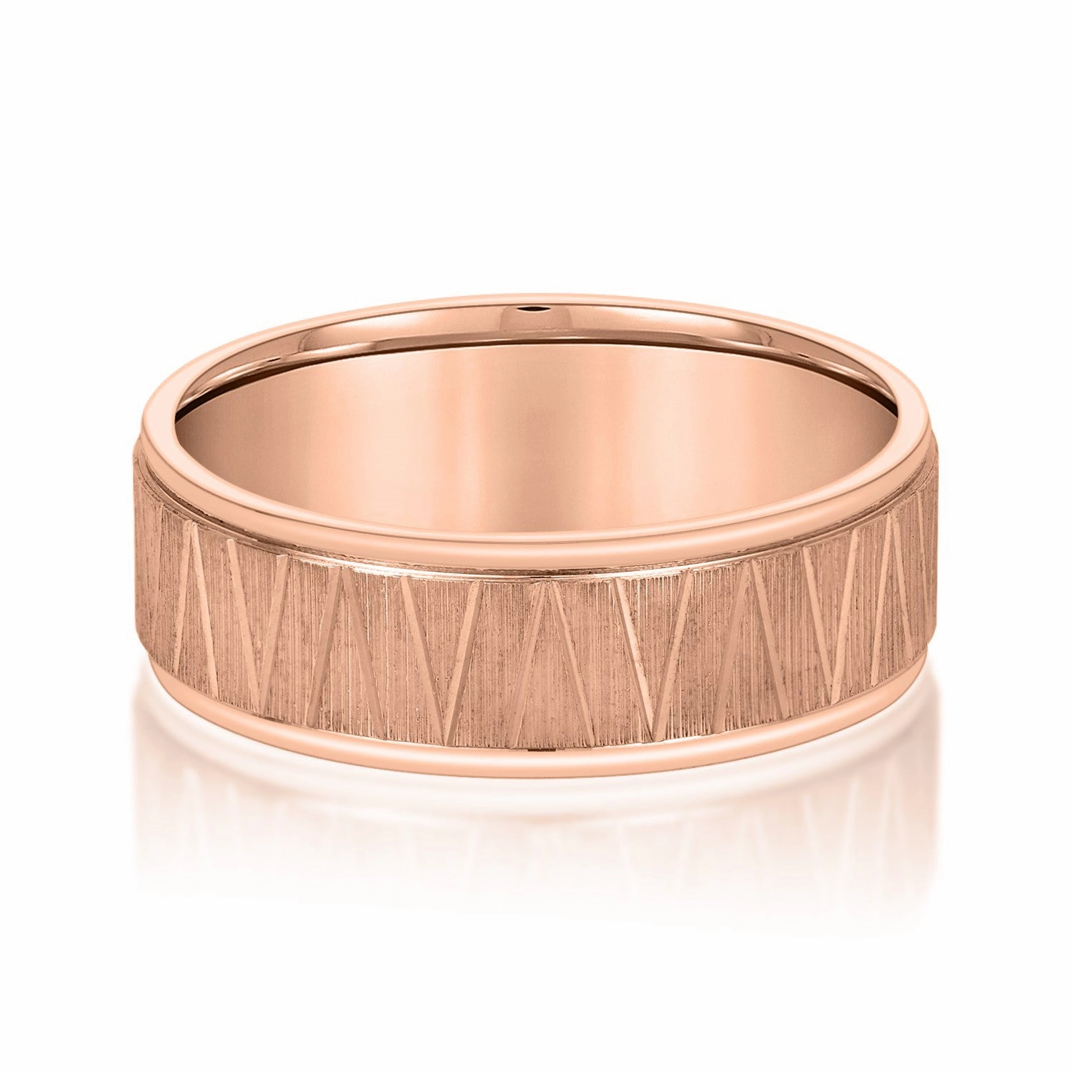 Men's Patterned Minimalist Design Band