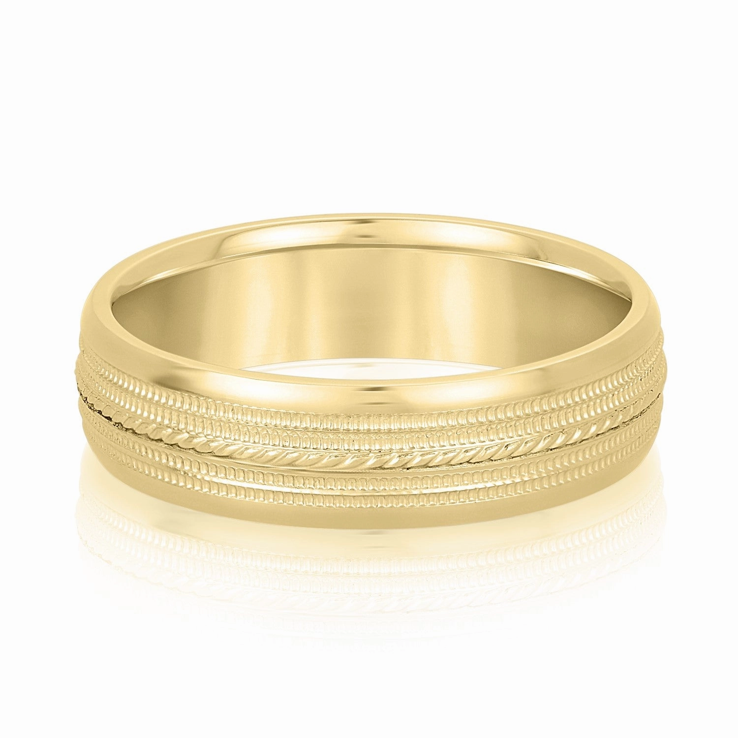 Men's Single Rope Wedding Band