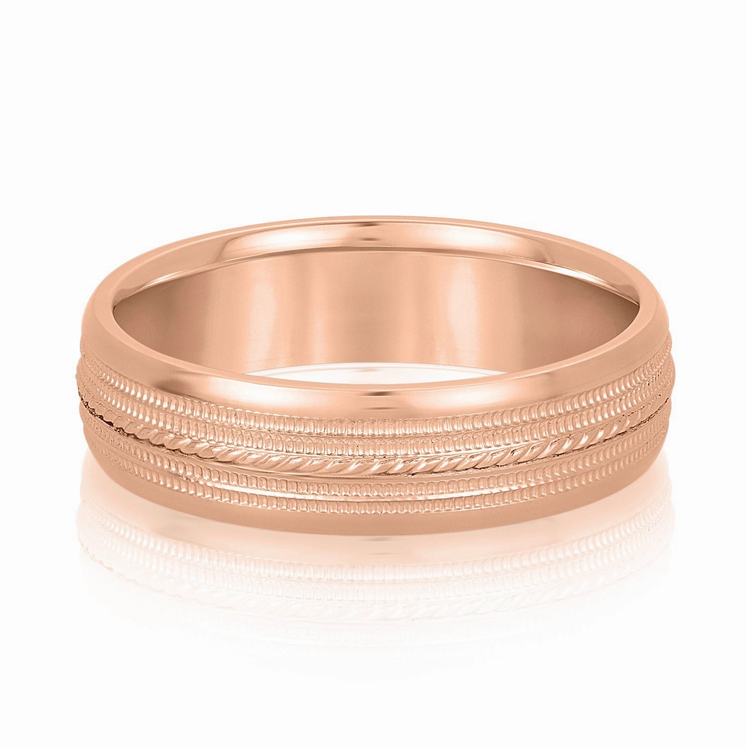 Men's Single Rope Wedding Band