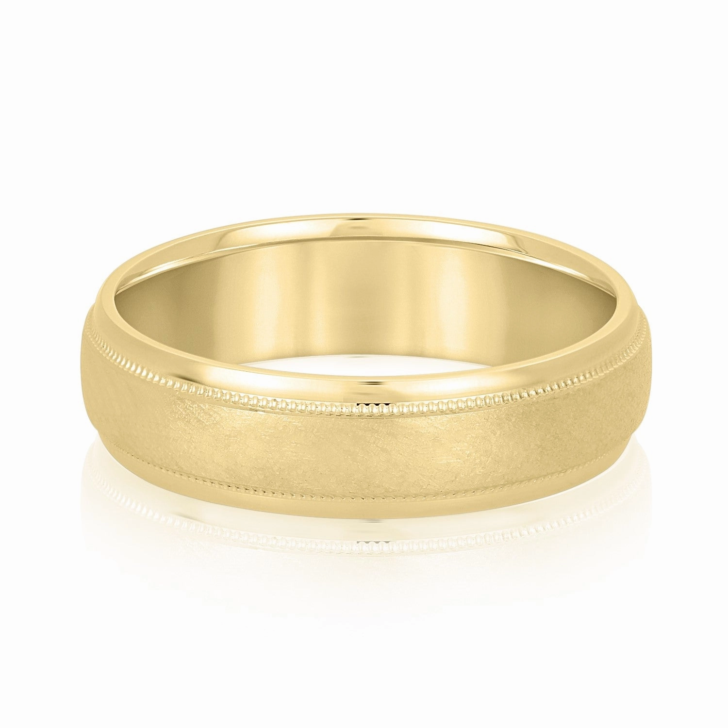 Men's Step Cut Edges Wedding Band