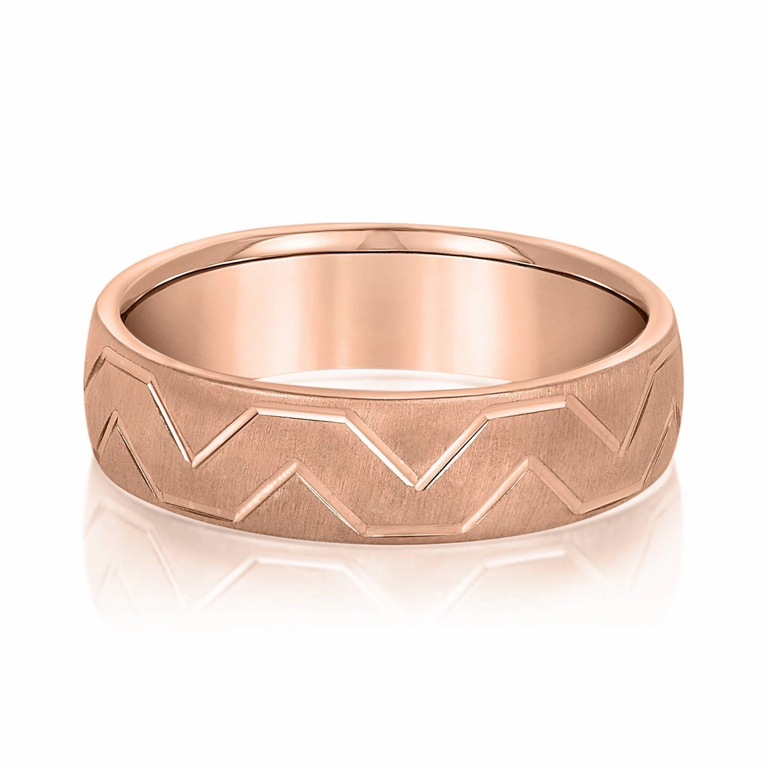 Men's Storm Pattern Wedding Band