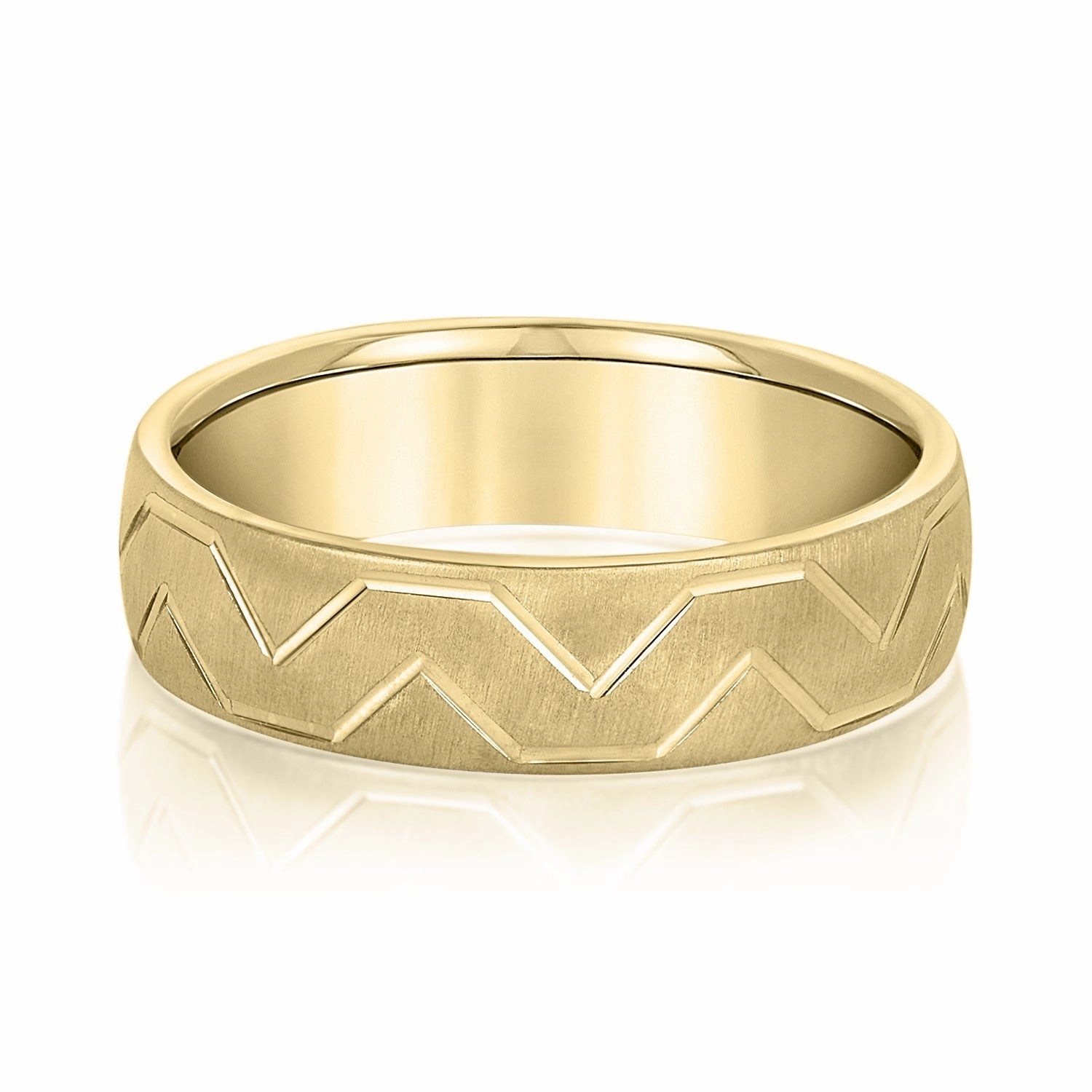 Men's Storm Pattern Wedding Band