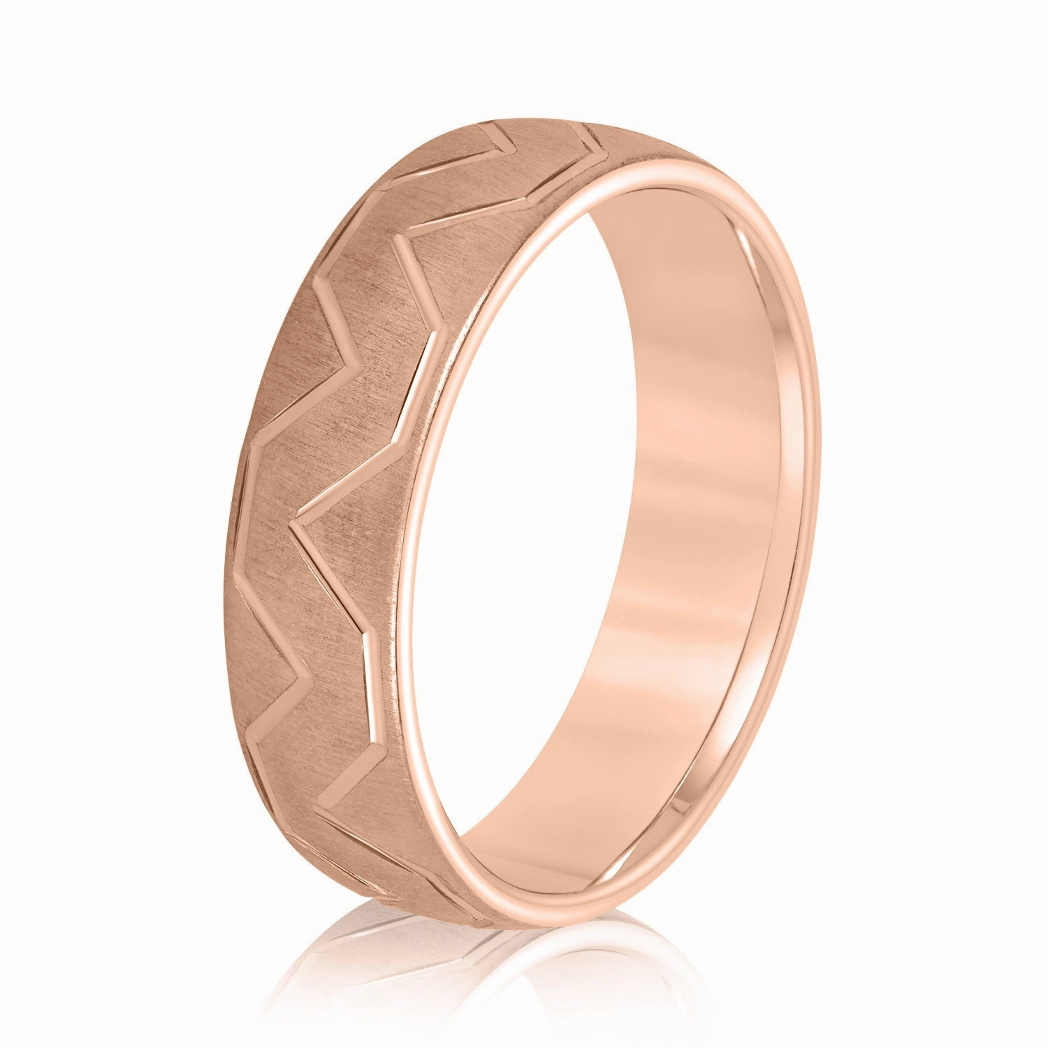 Men's Storm Pattern Wedding Band