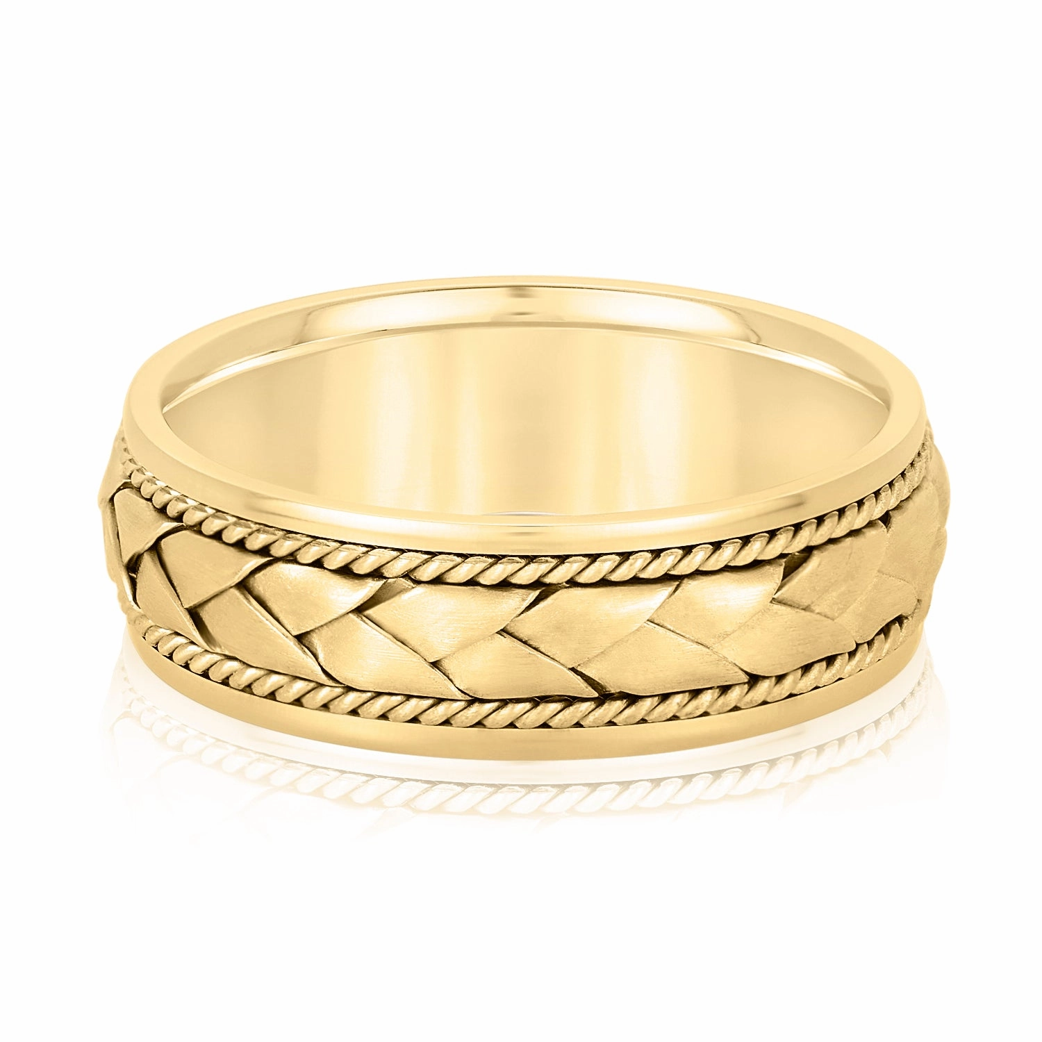Men's Twisted Rope Braided Weave Band