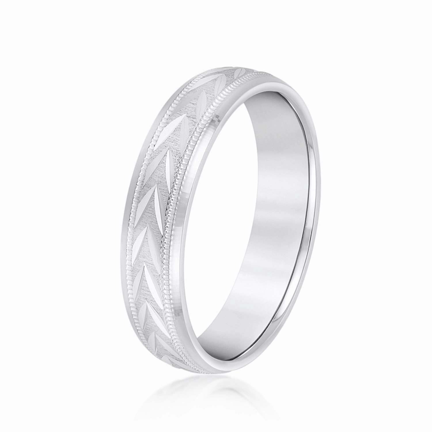 Men's Wheat Crown Comfort Fit Wedding Band