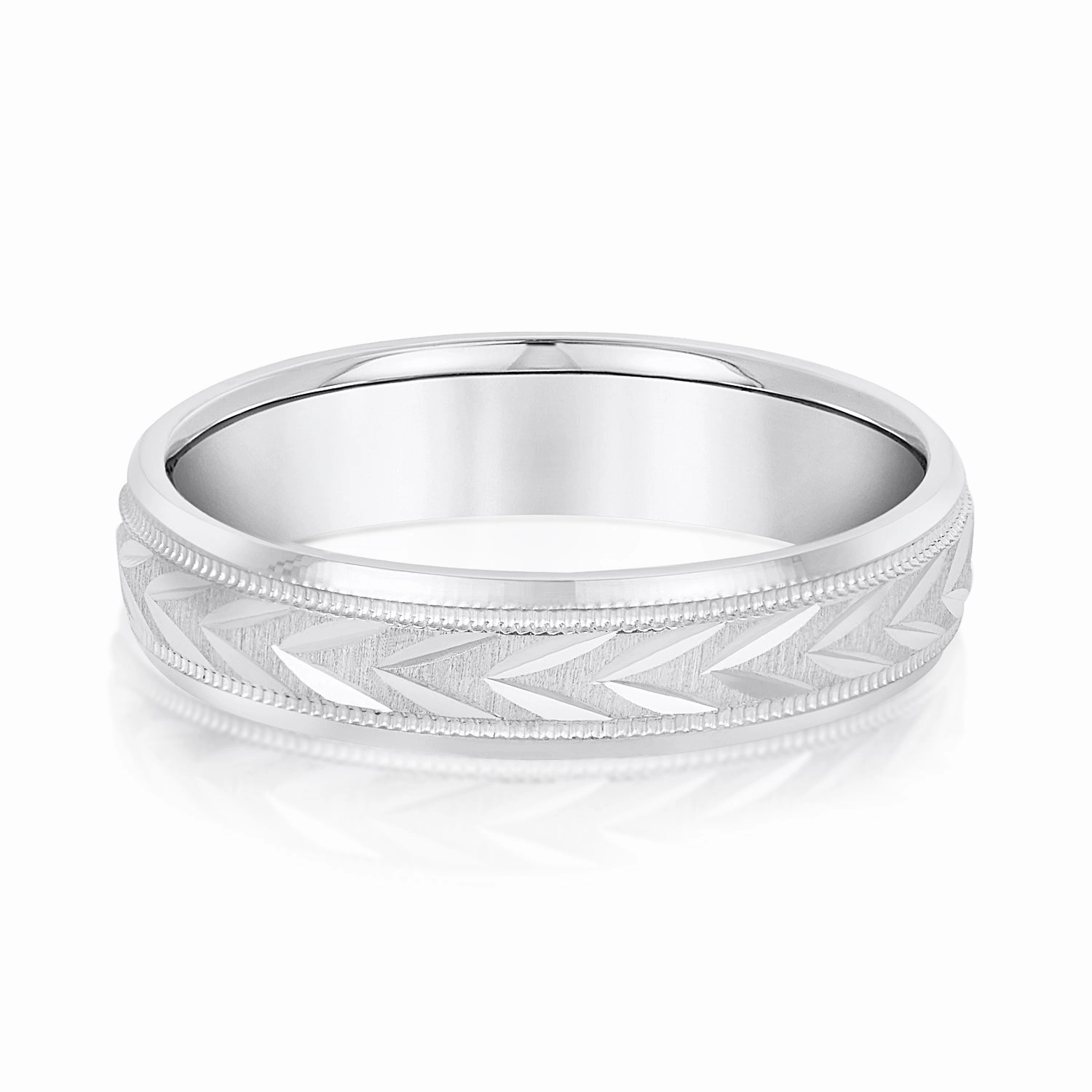 Men's Wheat Crown Comfort Fit Wedding Band