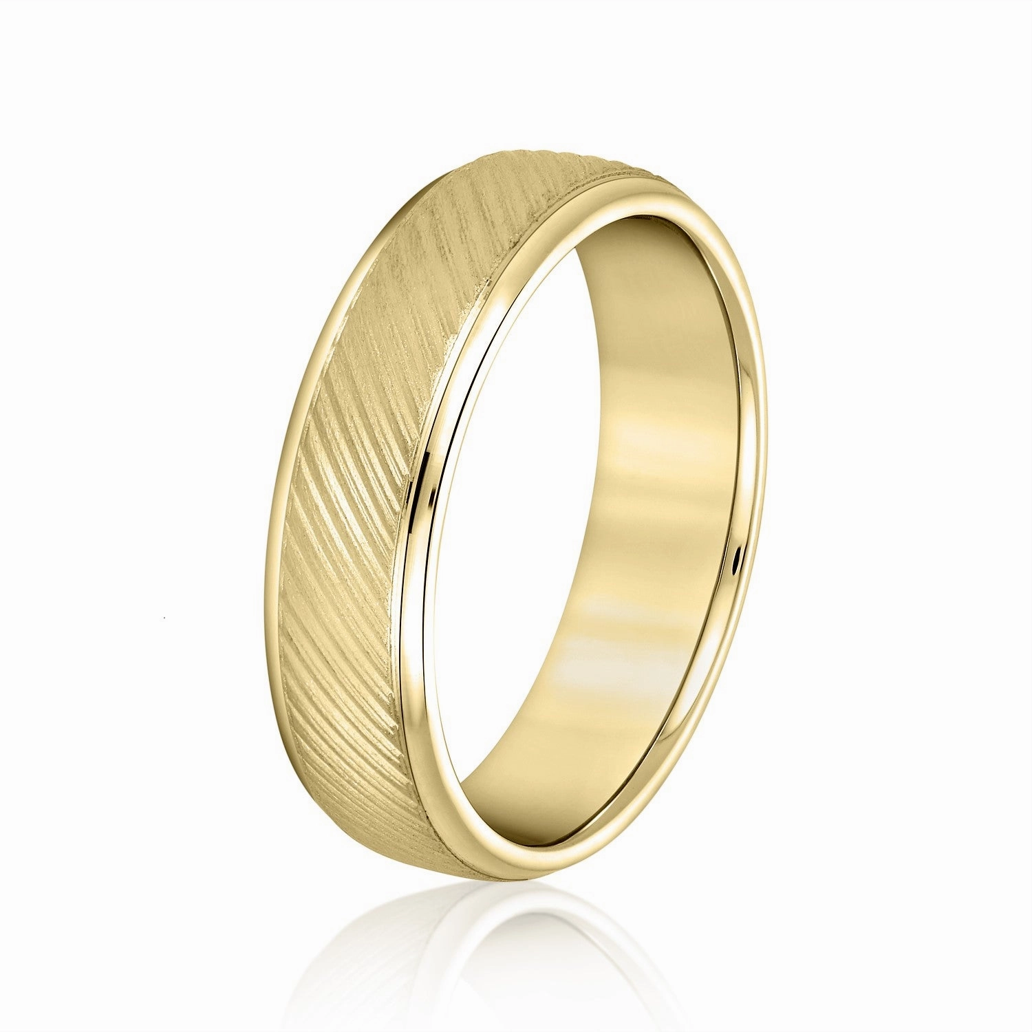 Mens Diagonal Lines Pleasant Elegance Band
