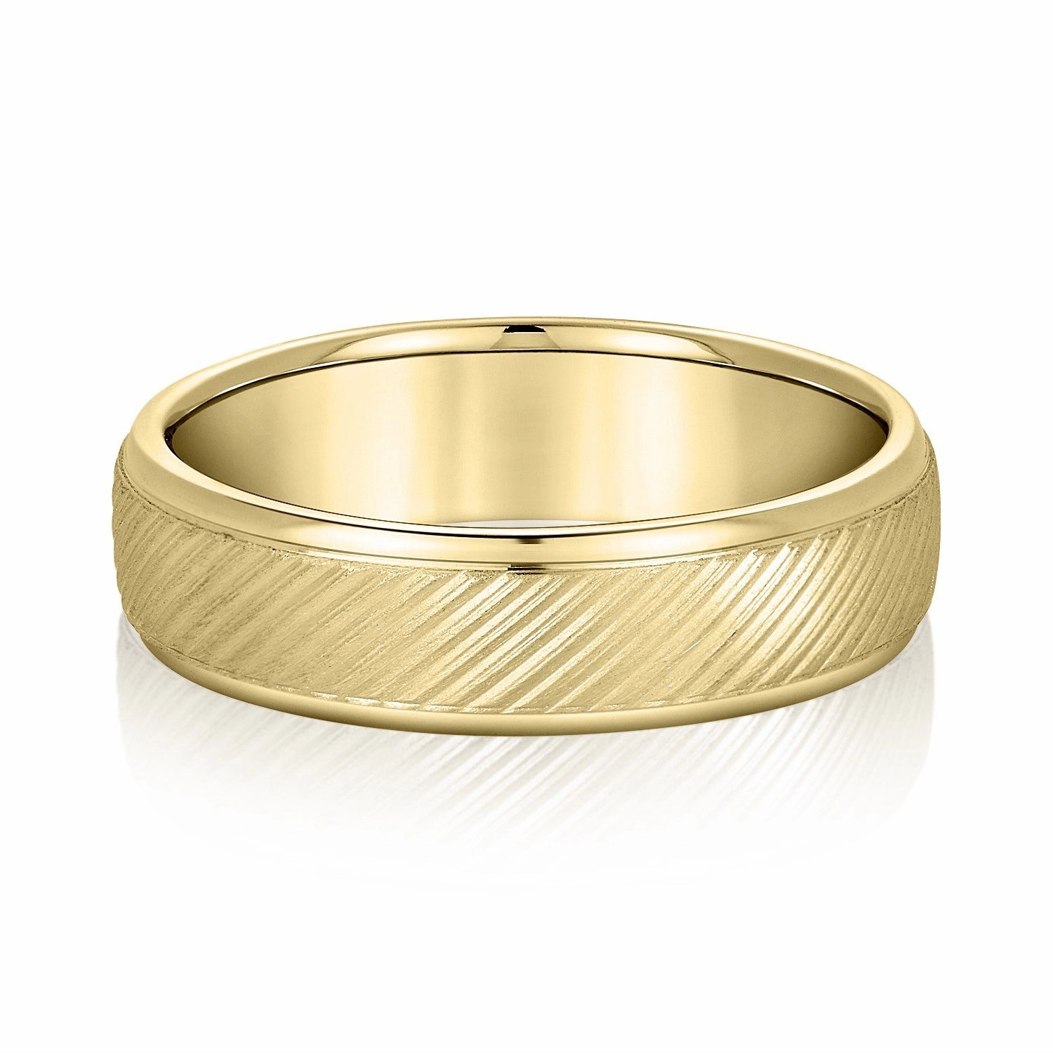 Mens Diagonal Lines Pleasant Elegance Band