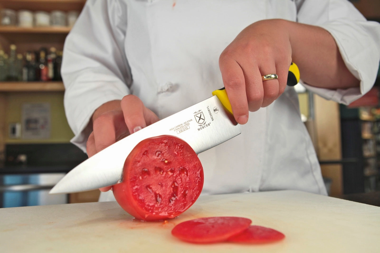 Mercer M22608YL 8" Millennia Chef's Knife, Yellow