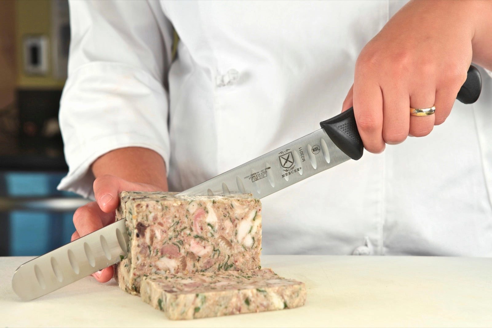 Mercer M23011 11" Millennia Granton Edge Slicer Knife