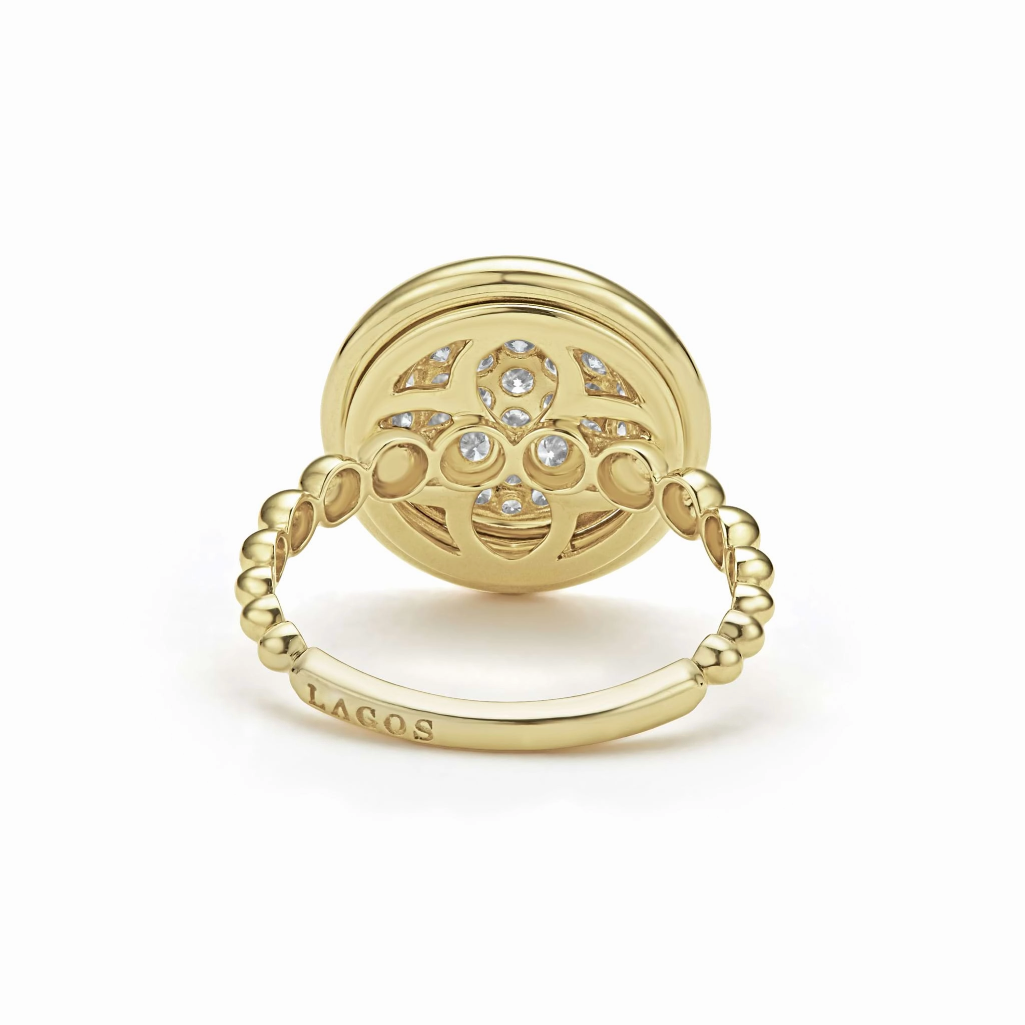 Meridian 18K Gold Circle Diamond Ring
