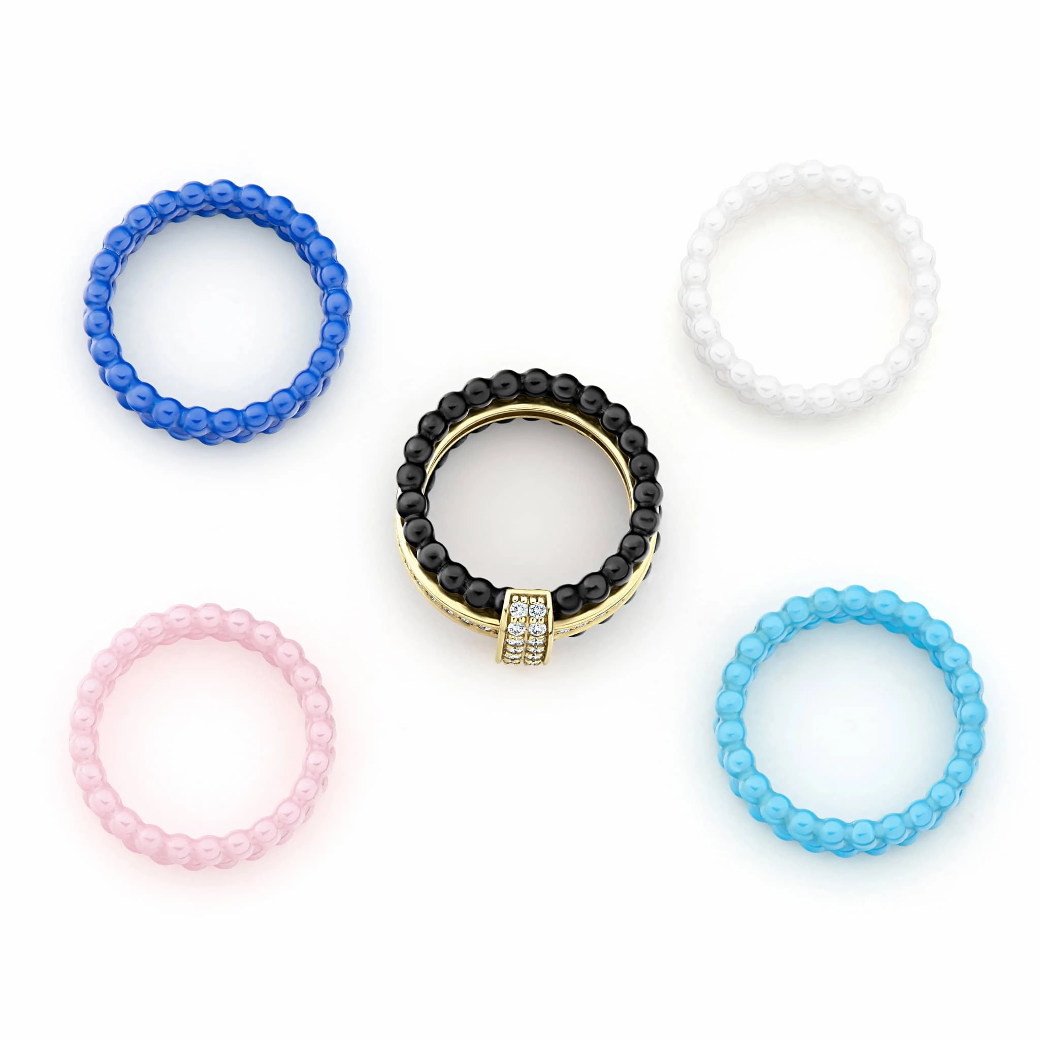 Meridian Diamond Stacking Ring Set