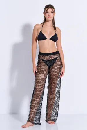 Mesh Palazzo Pants (8077)