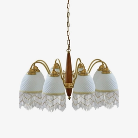 Mesh Tassel Glass Chandelier chandelier,ceiling light,decorative lighting