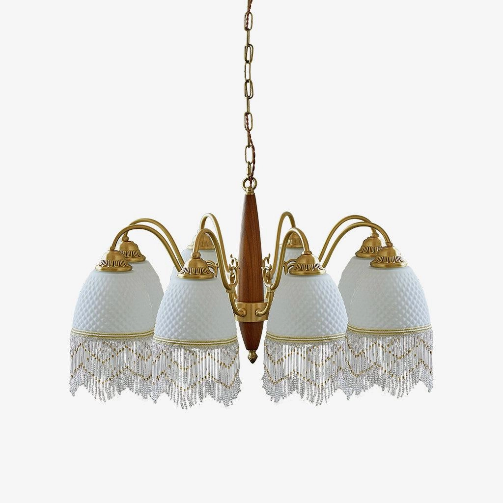 Mesh Tassel Glass Chandelier chandelier,ceiling light,decorative lighting