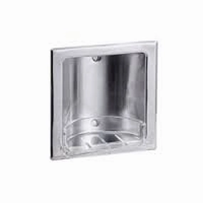 Metlam Recessed Soap Dish Satin Stainless Steel ML232 Shower Curtain,Bath Curtain