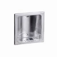 Metlam Recessed Soap Dish Satin Stainless Steel ML232 Shower Curtain,Bath Curtain