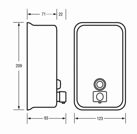 Metlam Soap Dispenser ML605BS by Ozwashroom