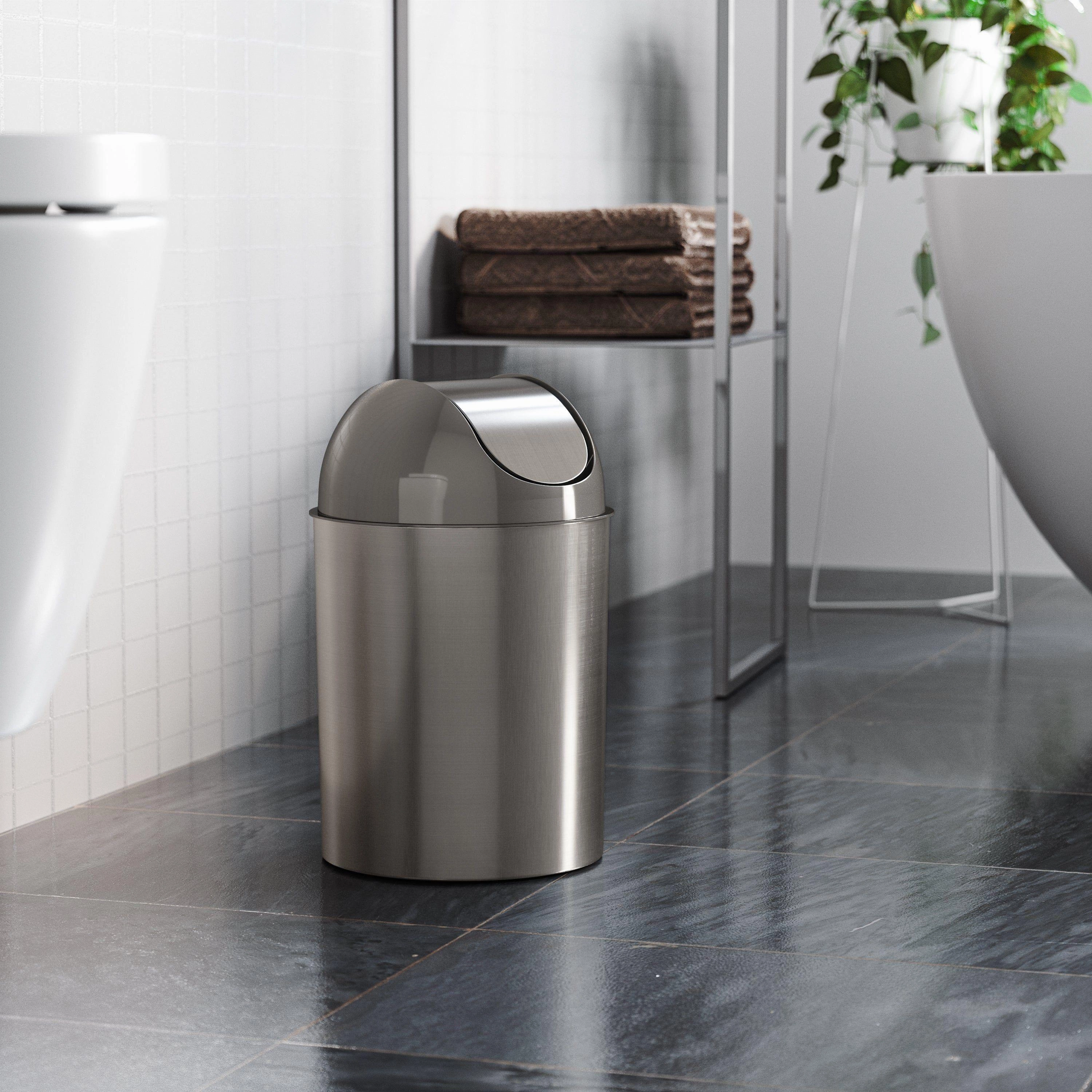 Mezzo Swing-Top Trash Can 2.5-Gallon (9L) Capacity