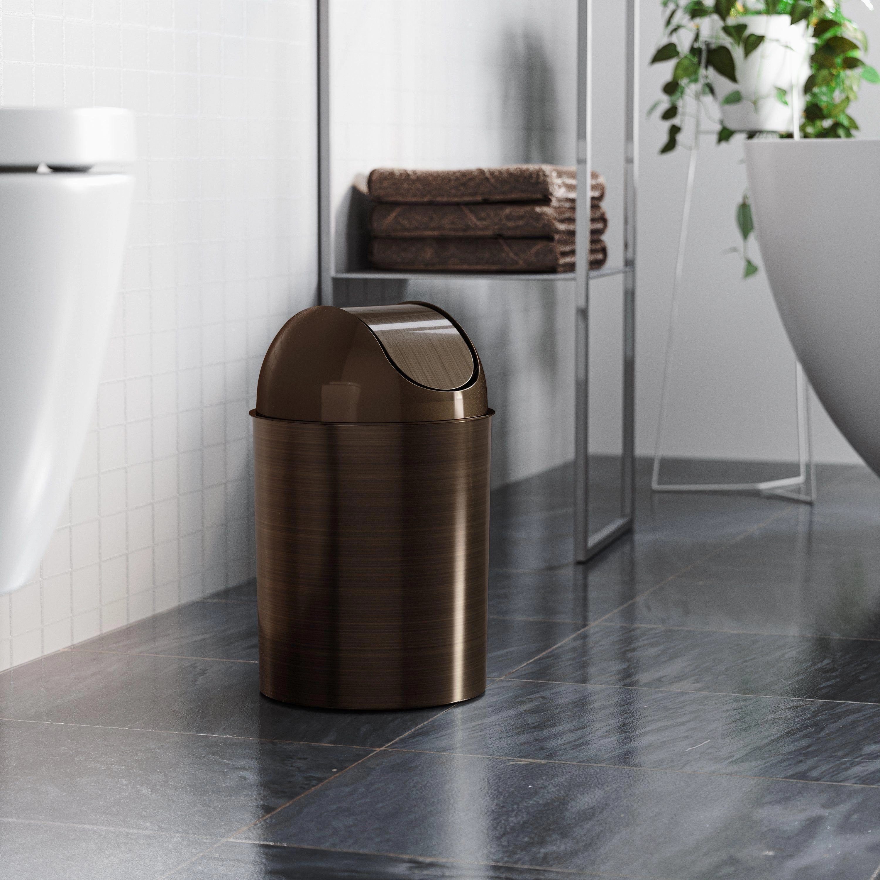 Mezzo Swing-Top Trash Can 2.5-Gallon (9L) Capacity