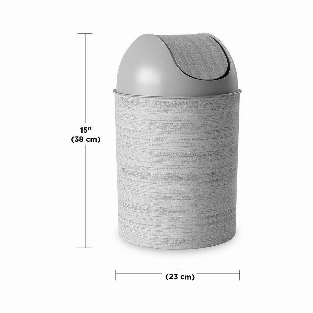 Mezzo Swing-Top Trash Can 2.5-Gallon (9L) Capacity