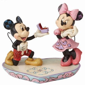 Mickey & Minnie Ring Dish Decorative Mirror,Wall Mirror