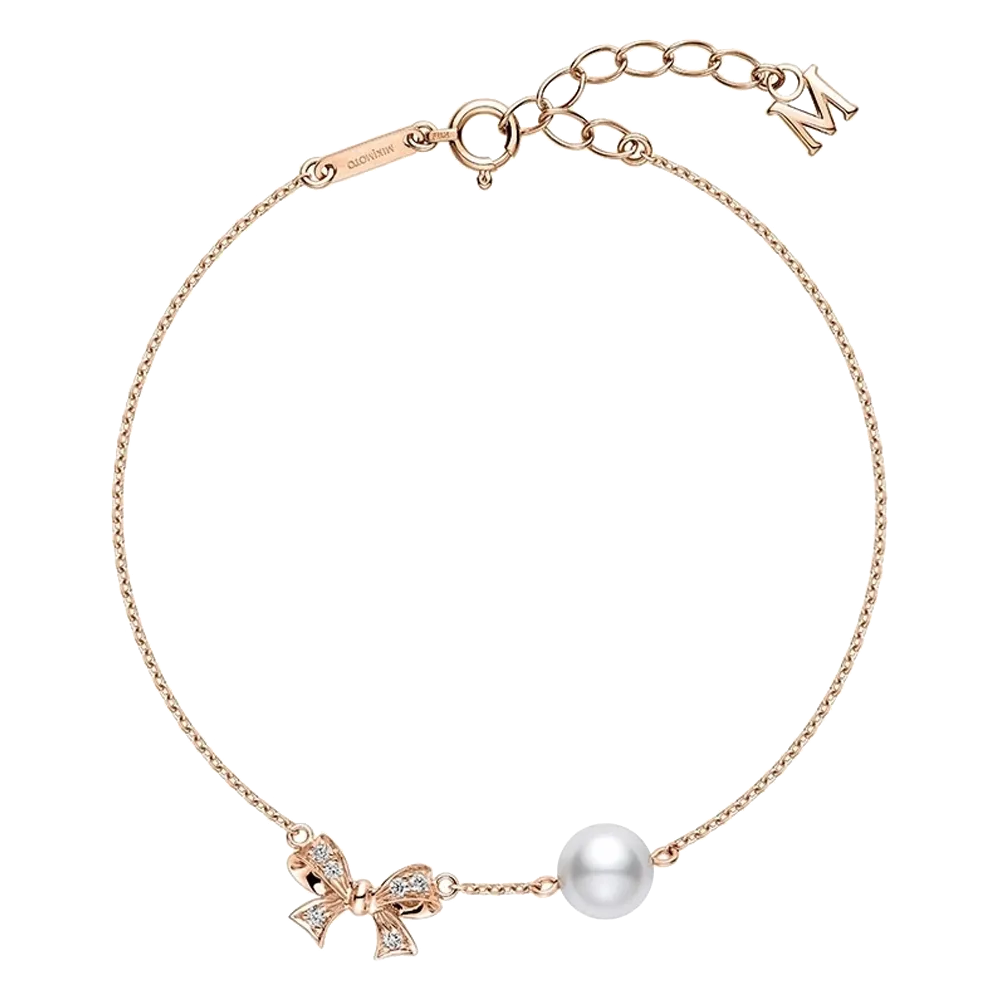 Mikimoto Pearl Bow Bracelet