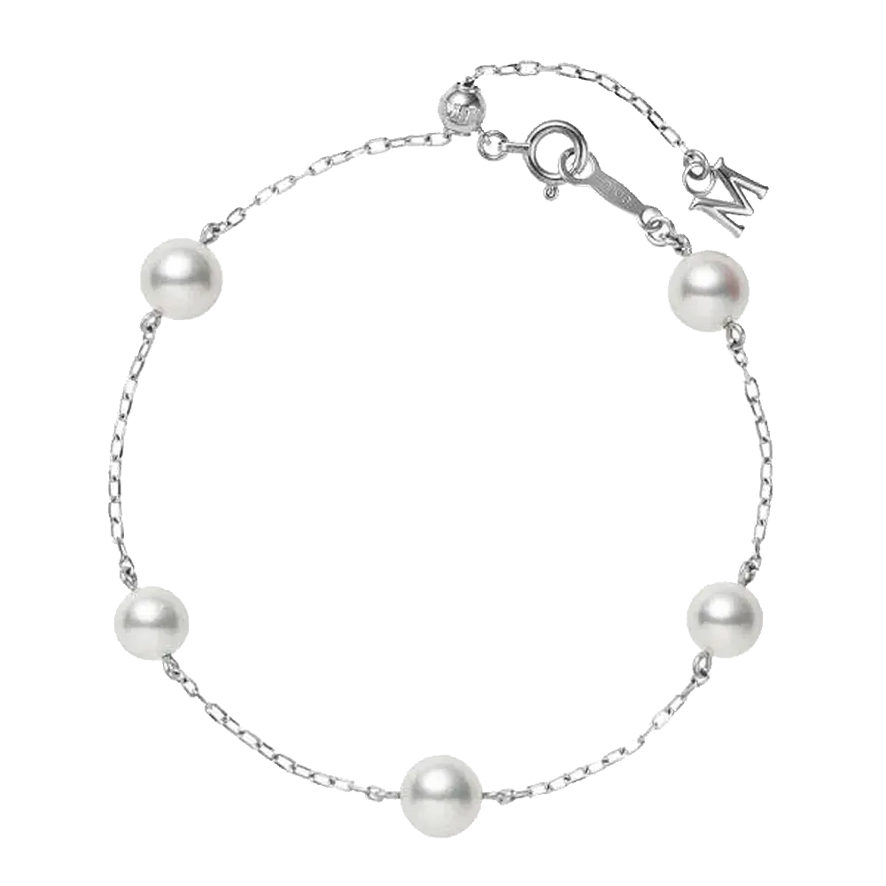 Mikimoto Pearl Chain Bracelet