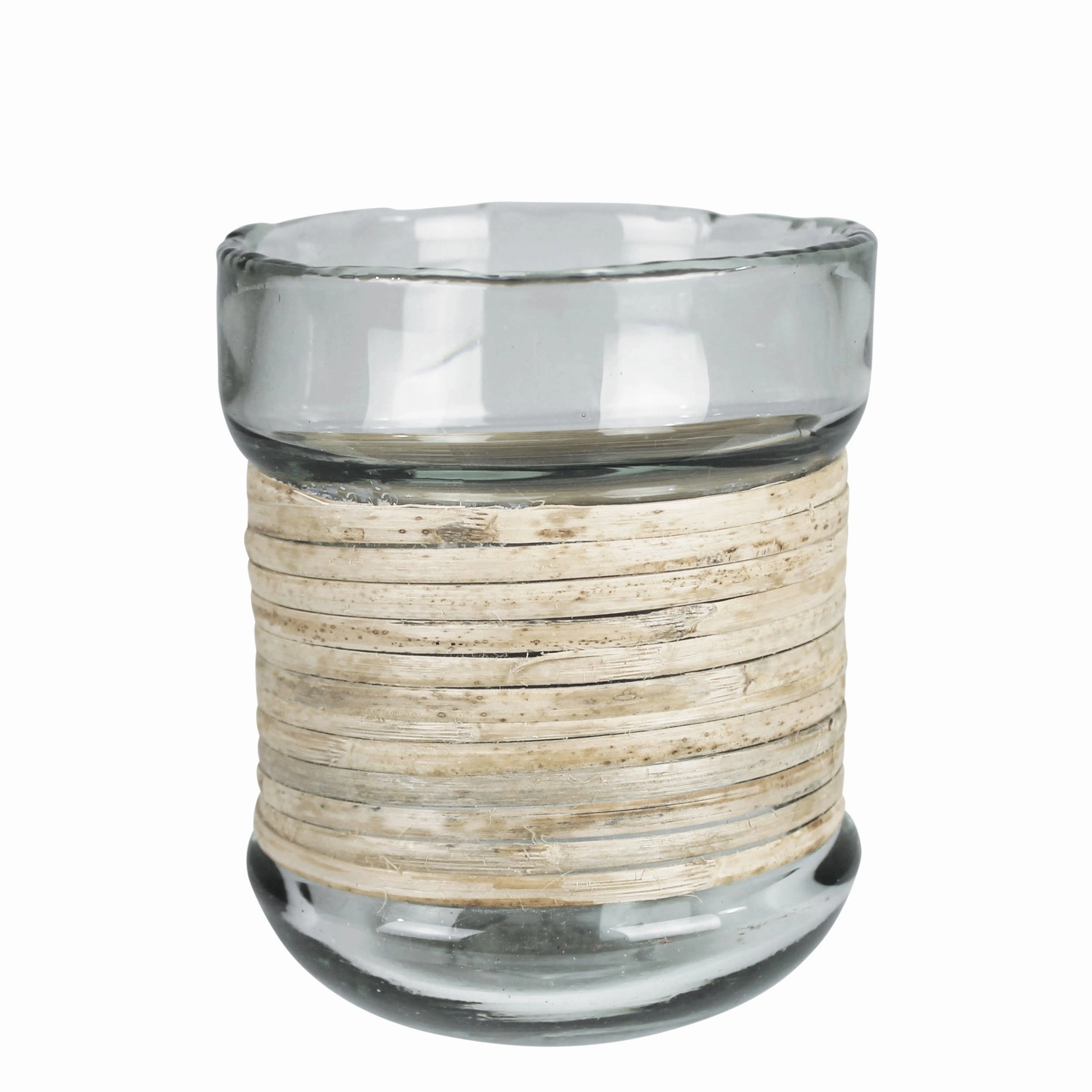 Miley Vase with Cane Wrap, Glass - Sm Vase,Ceramic Vase