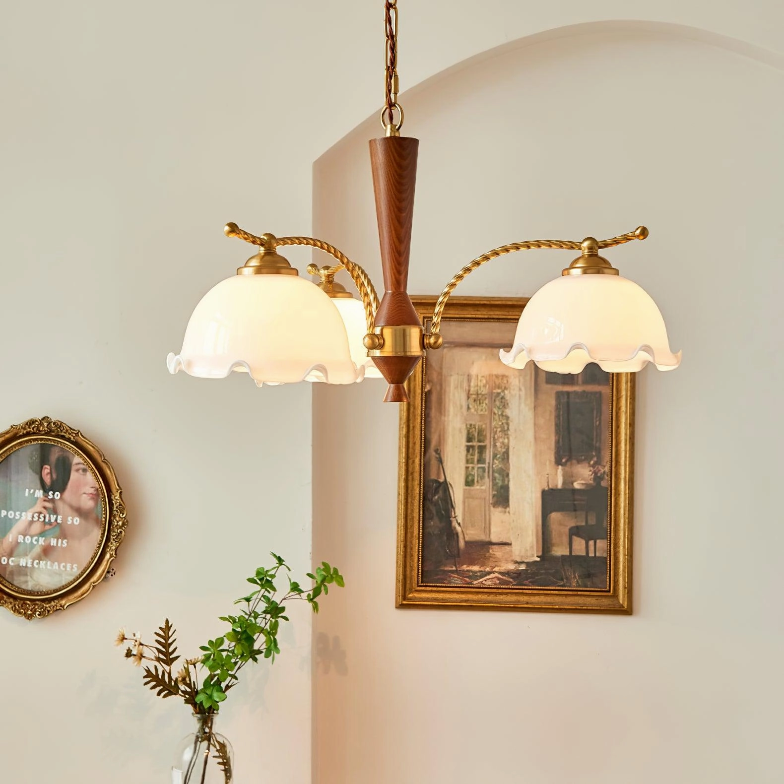 Milky Flower Chandelier