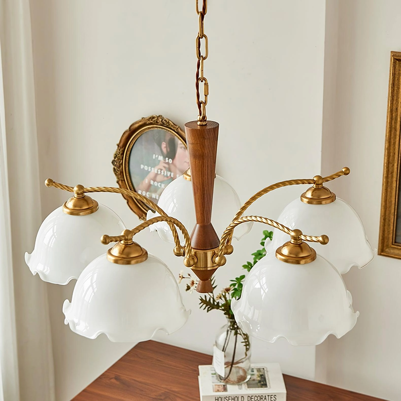 Milky Flower Chandelier