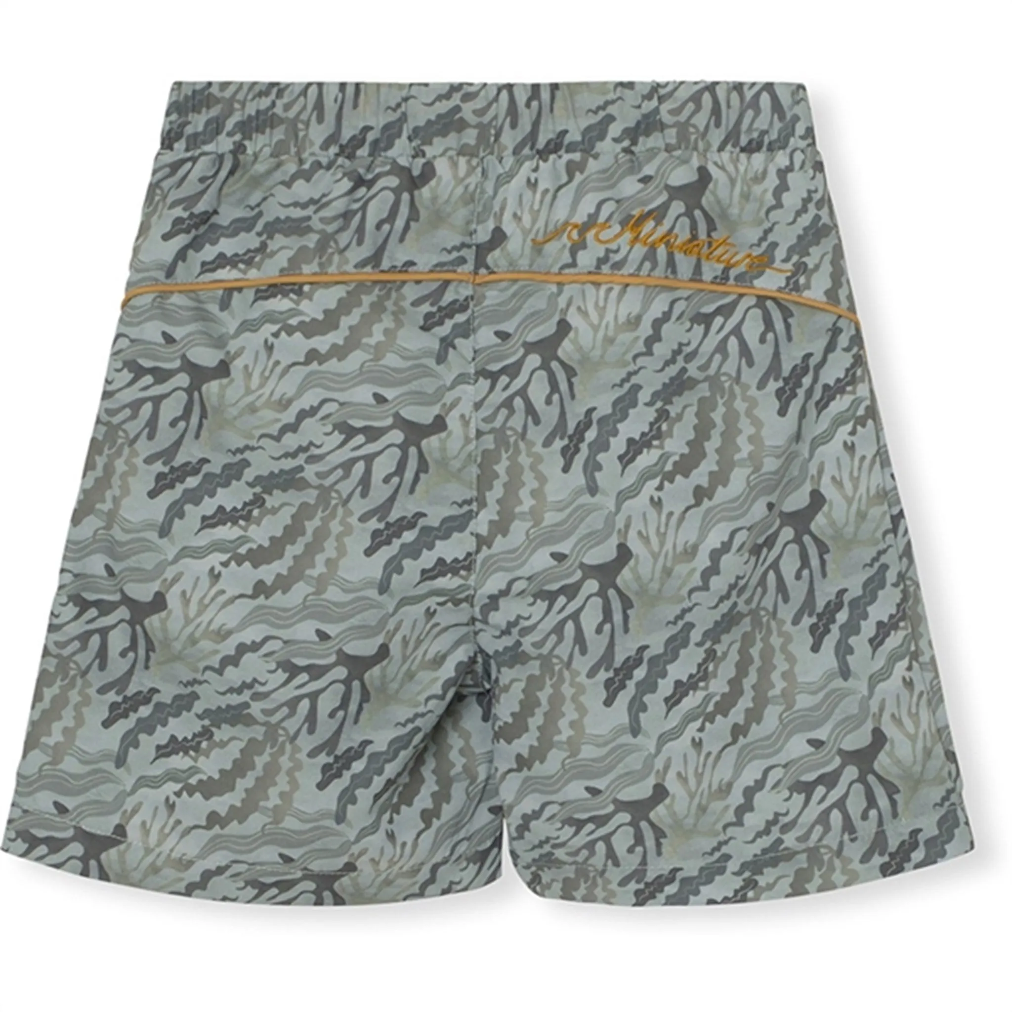 MINI A TURE Maki Printed Board Shorts Sea Weed Camo