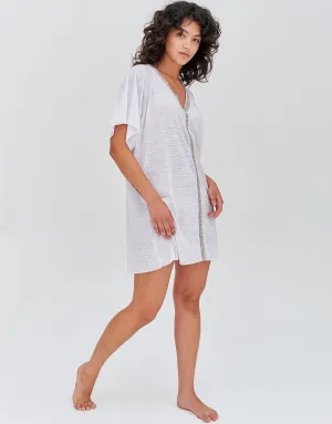 Mini Abaya Dress - White