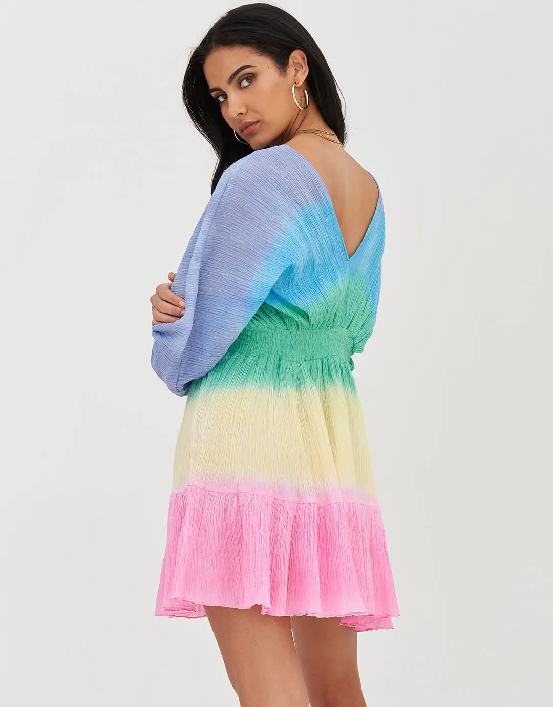 Mini Crinkle Clara Dress - Brights