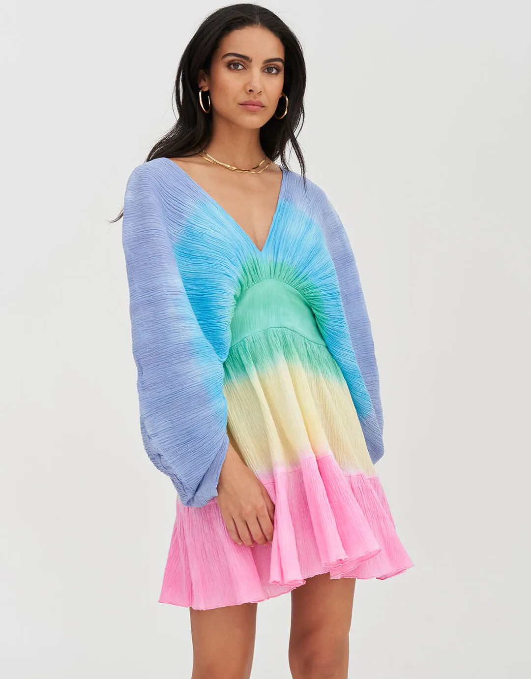 Mini Crinkle Clara Dress - Brights