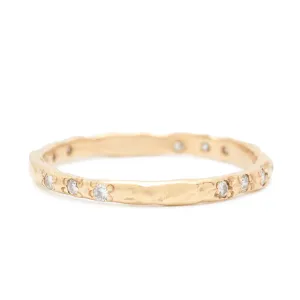 Mini Magma Band with 12 Diamonds
