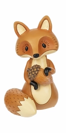 Mini Fox Figurine with Fall Harvest