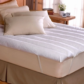 Minifeather Queen/ King-size Featherbed with Secure Anchor Bands mattress pads,mattress topper,bed protection
