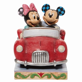 Minnie and Mickey in Car Decorative Mirror,Wall Mirror