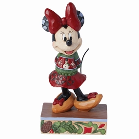 Minnie in Christmas Sweater Decorative Mirror,Wall Mirror