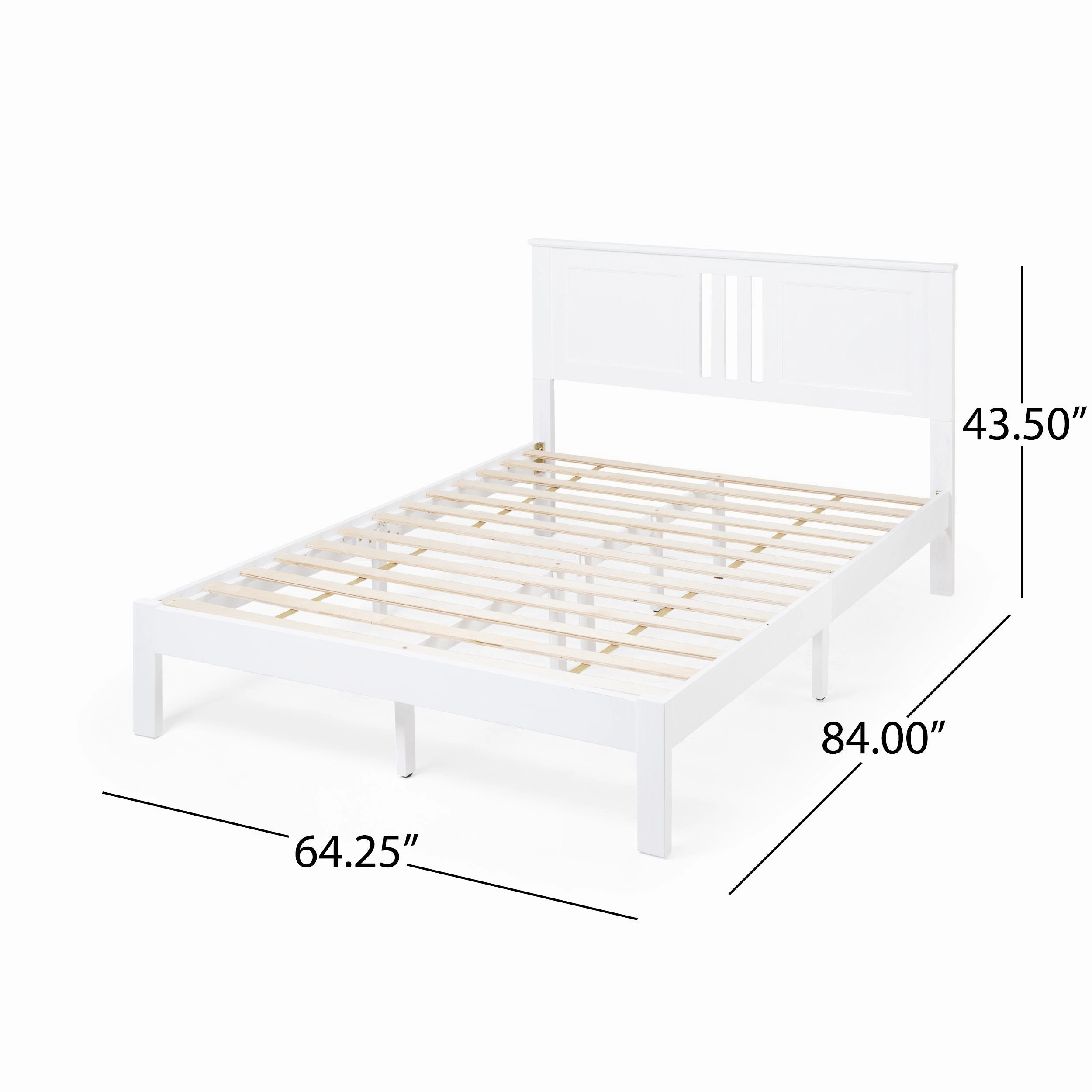 Modern Farmhouse Acacia Wood Queen Bed Platform - NH127113