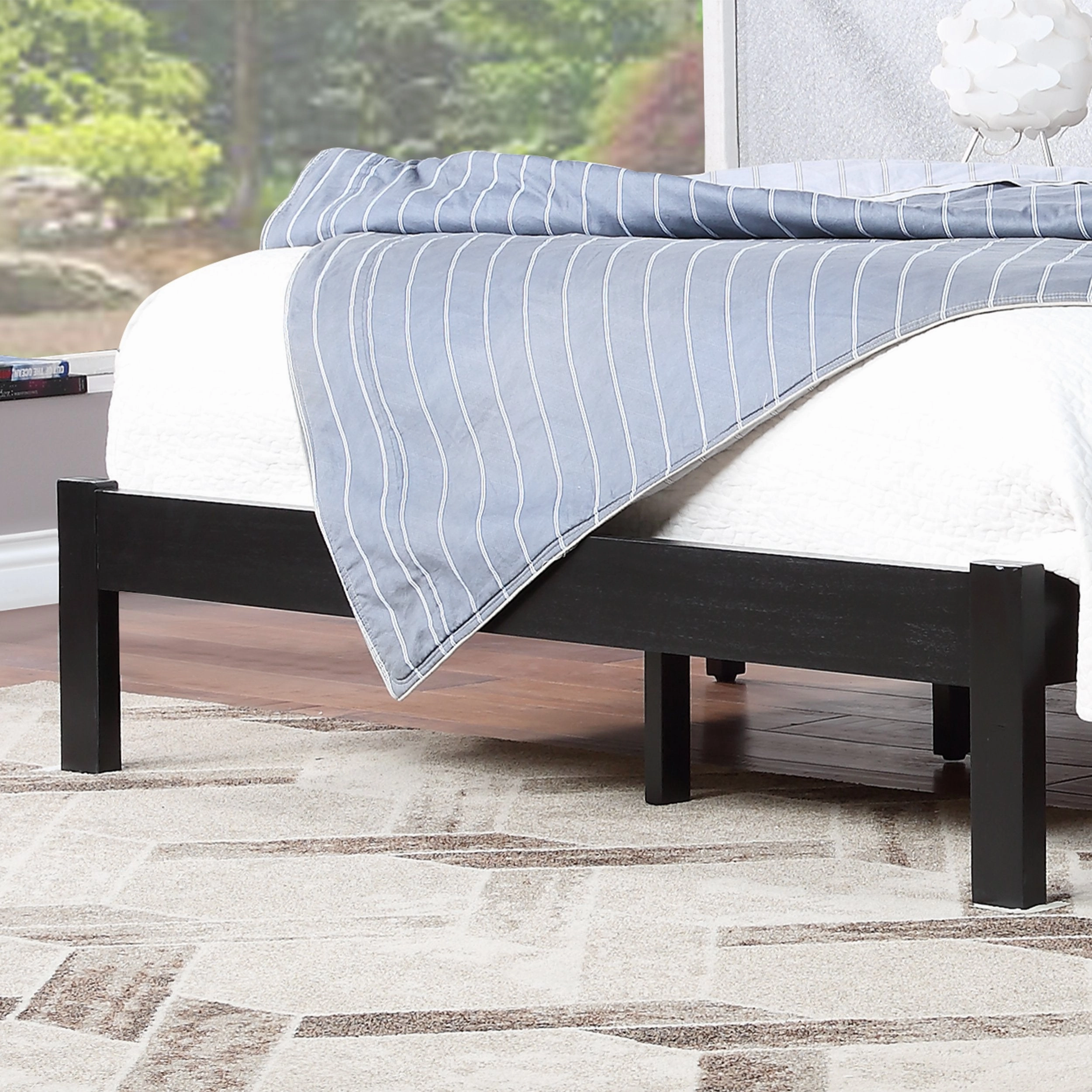 Modern Farmhouse Acacia Wood Queen Bed Platform - NH717113