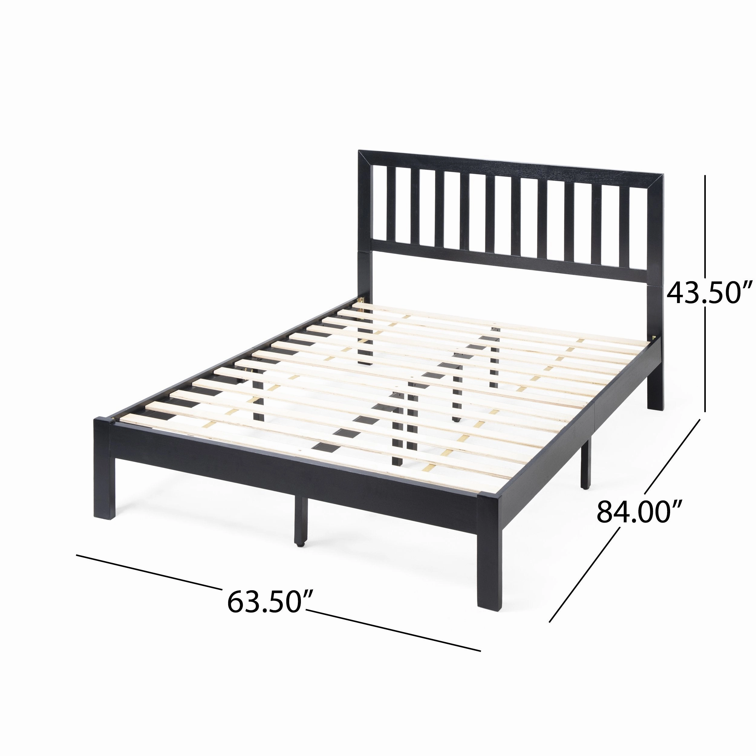 Modern Farmhouse Acacia Wood Queen Bed Platform - NH717113