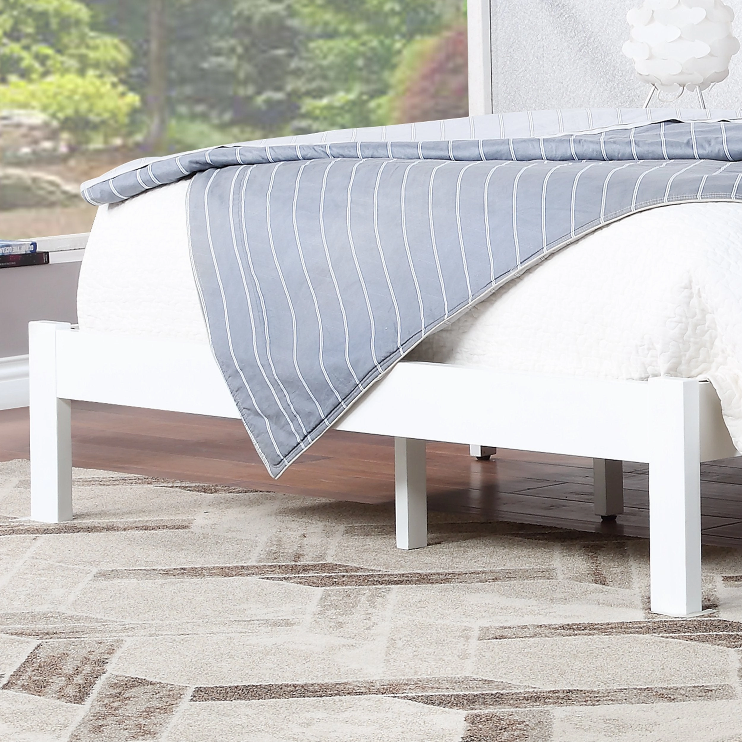 Modern Farmhouse Acacia Wood Queen Bed Platform - NH717113