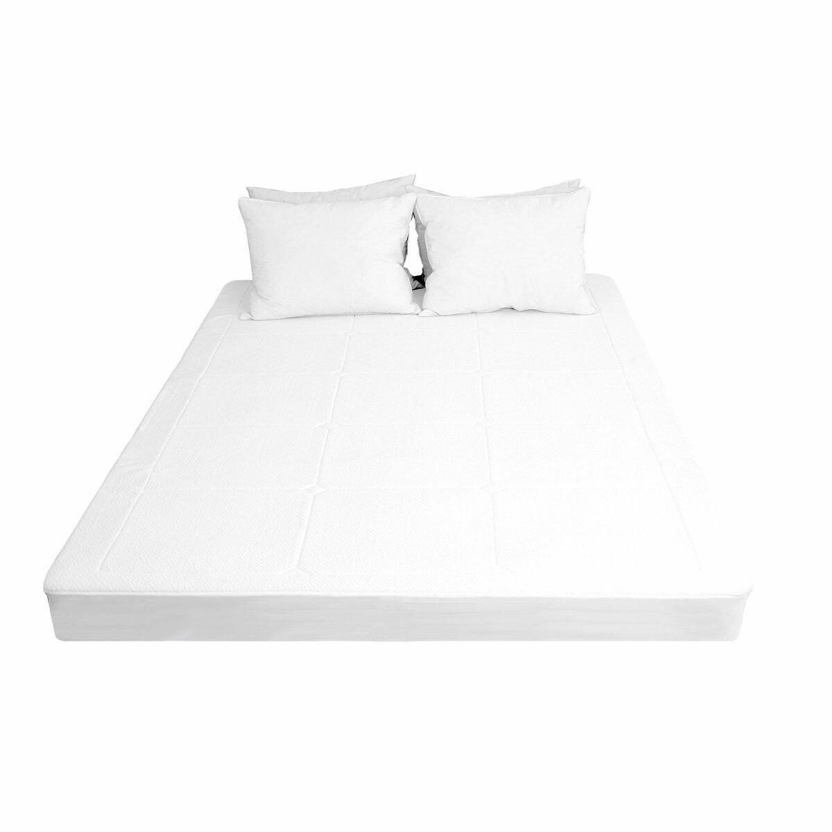 Modern Hotel Memory Foam Mattress Pad - White