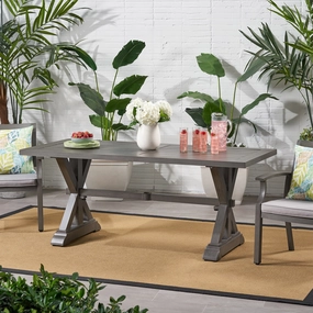 Modern Outdoor Aluminum Dining Table - NH482013 patio chairs, outdoor seating