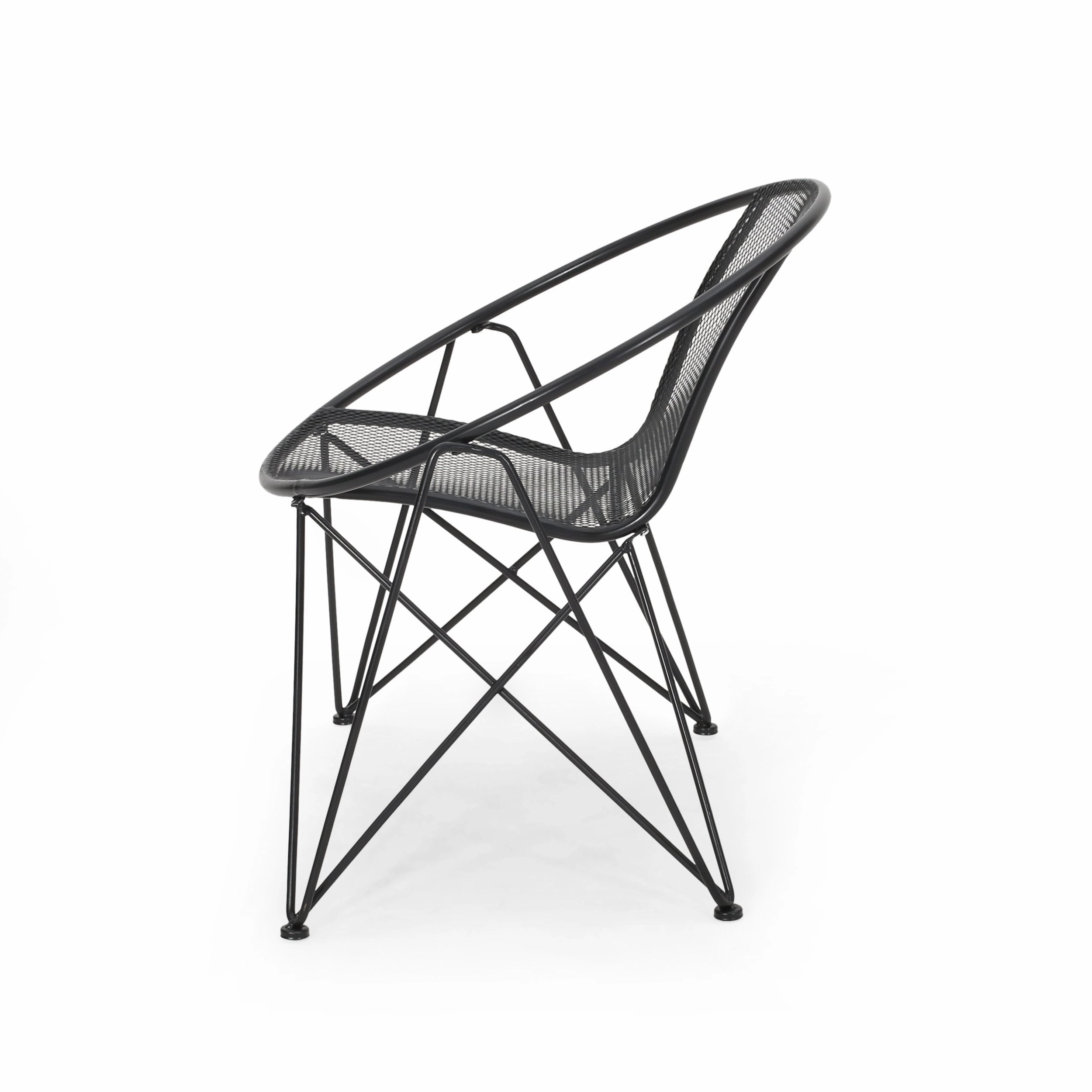 Modern Outdoor Iron Club Chair (Set of 2) - NH243013